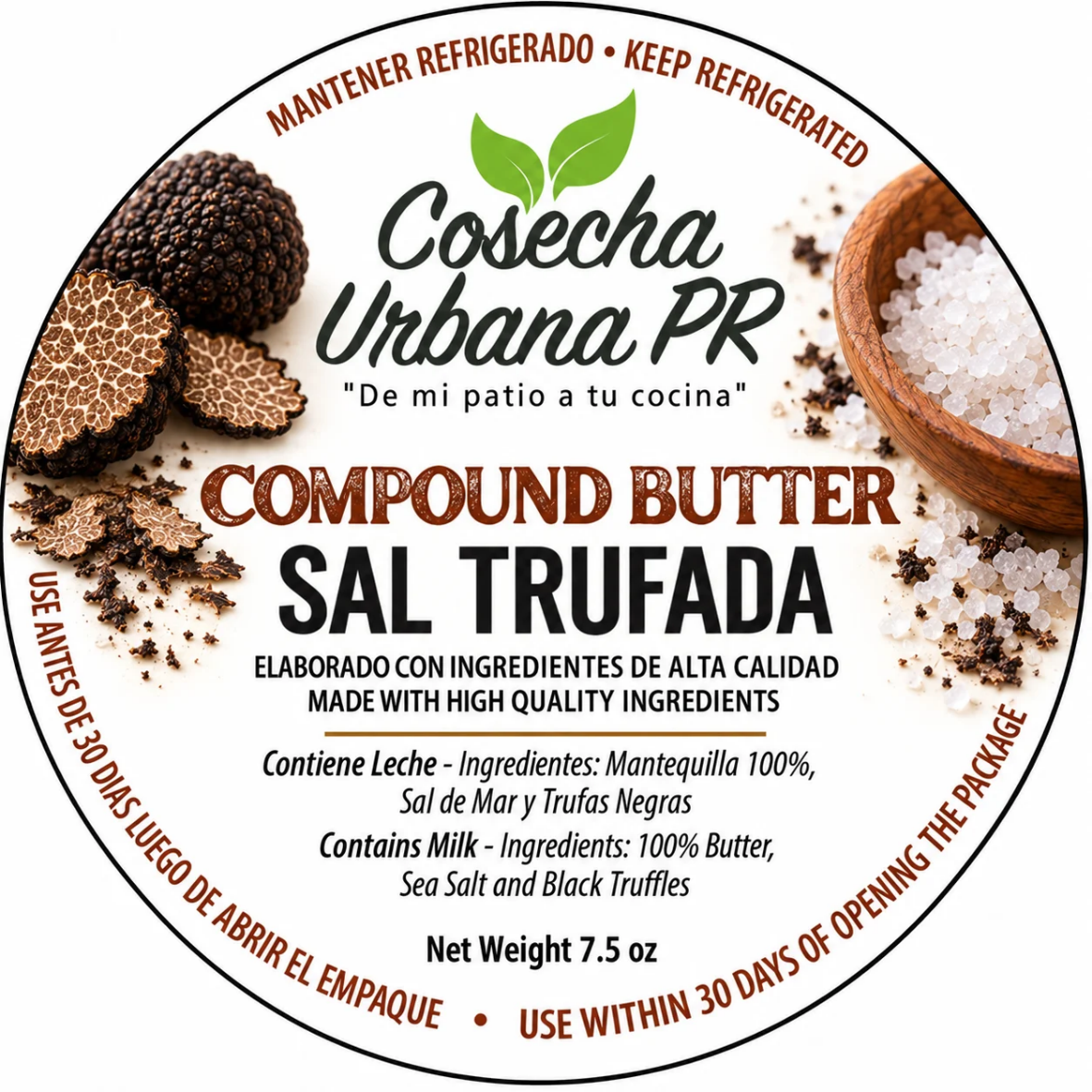 Mantequilla con sal trufada